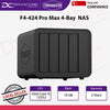 TERRAMASTER F4-424 Max 4-Bay Network Storage NAS - Intel i5-1235U 10 Core NAS 16GB DDR5, 10GbE x2