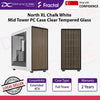 Fractal Design North XL Chalk White Mid Tower PC Case Clear Tempered Glass - FDNORTHXLWHTTG