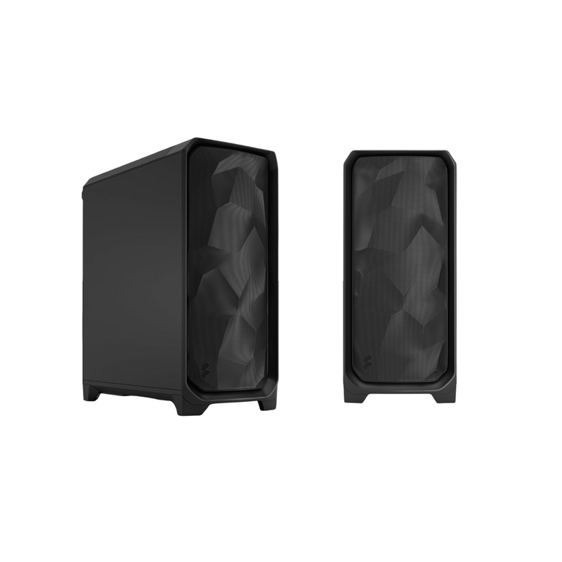 Fractal Design Meshify 3 Black Solid Mid Tower Gaming Case Tempered Glass - FDMESHIFY3BLKSOLID