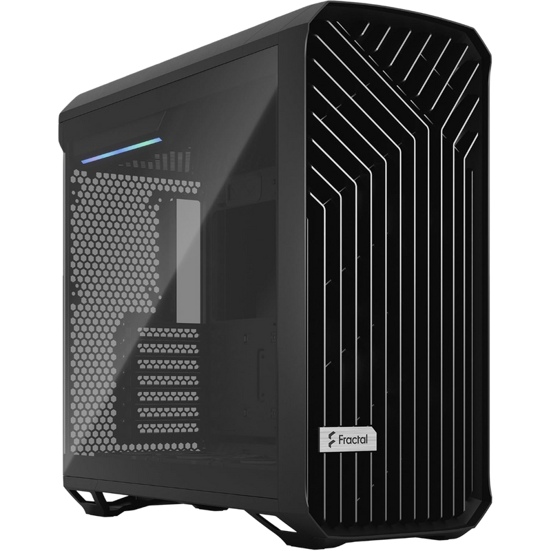Fractal Design Torrent Light Tint ATX Tempered Glass PC Case Black - FDTORBLKTG