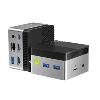 GMKtec G5S Mini PC Intel N5095 8GB LPDDR4 128GB SSD Desktop Computer | Portable Micro Pocket PC Size, Dual HDMI Ports, USB-C Power Supply, WiFi6/BT5.2, For Office Business Personal Use - 6972570965598