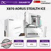 Gigabyte X870 AORUS STEALTH ICE WIFI7 DDR5 PCIe 5.0 USB-C AMD AM5 ATX Motherboard - 4719331873097