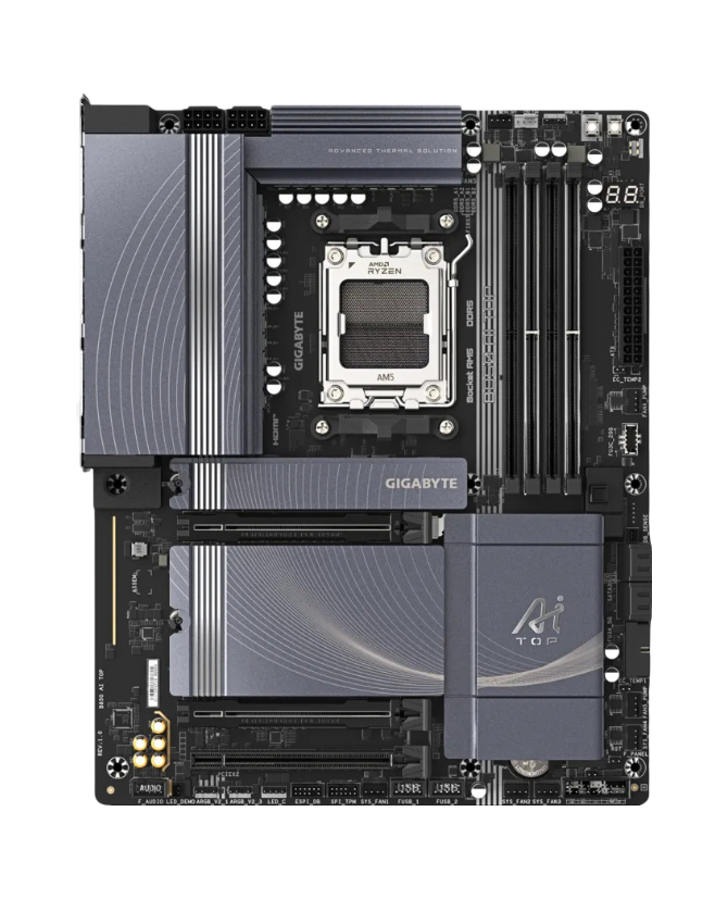 Gigabyte B850 AI TOP Wi-Fi 7 DDR5 PCIe 5.0 10Gbe LAN AMD AM5 ATX Motherboard - 4719331866570