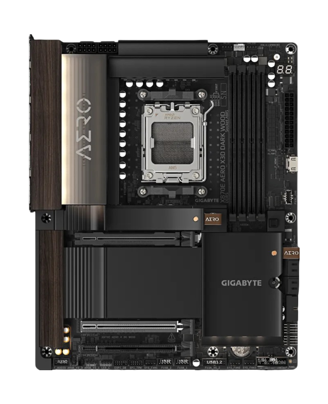 Gigabyte X870E AERO X3D Dark Wood AMD AM5 ATX Motherboard - 4719331880637