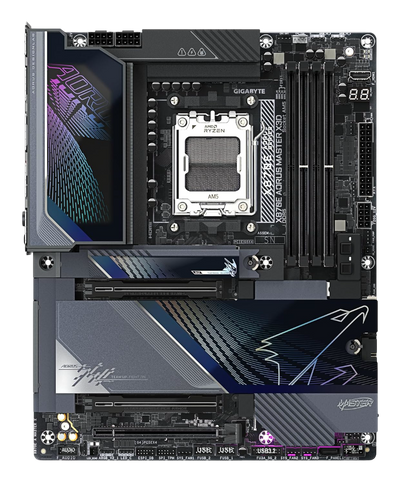 Gigabyte X870E AORUS MASTER X3D Wi-Fi 7 DDR5 PCIe 5.0 AM5 ATX Gaming Motherboard - 4719331878894