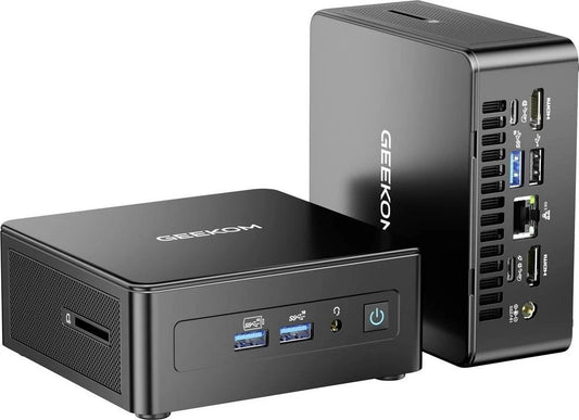 GEEKOM MINIPC FULL SET (ULTRA 9 285H /32GB DDR5 RAM/1TB M.2 SSD /INTEL ARC/ WIN11 PRO/WIFI 7 + BT5.4/BLACK) - GMIT15U9285H-321-UK