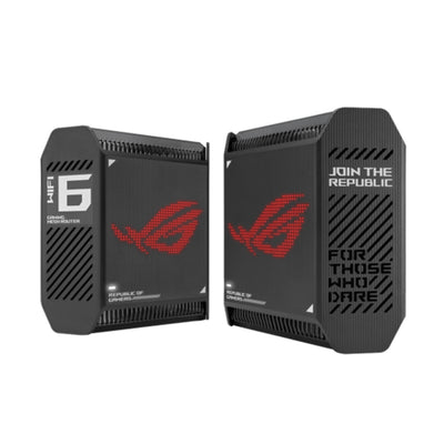 ASUS ROG Rapture GT6 AX10000 2-Pack Tri-Band WiFi 6 Gaming Mesh WiFi Router System -GT6(B-2-PK) - Black - 4711081798446
