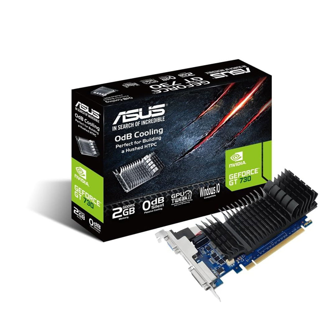 ASUS GeForce GT730 2GB GDDR5 low profile graphics card (with I/O port brackets) GT730-SL-2GD5-BRK - 4716659990390
