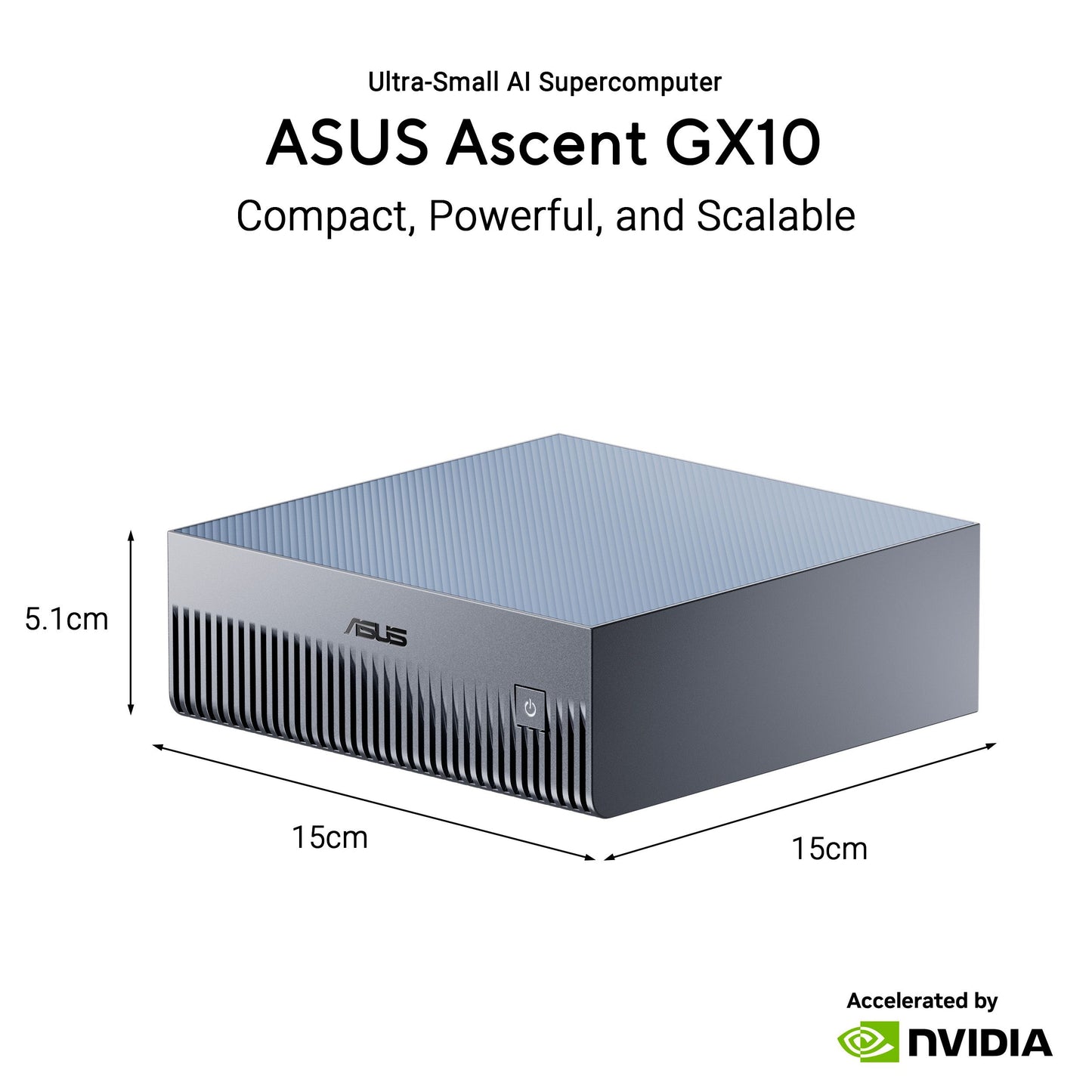 ASUS ASCENT GX10 COMPACK DESKTOP AI SUPERCOMPUTER 90MS0371-M000Z0 GX10-GG0031BN ( 4TB SSD/ LPDDR5 128G / NVIDIA GB10 GRACE BLACKWELL)WO KB MS - 4711636275514