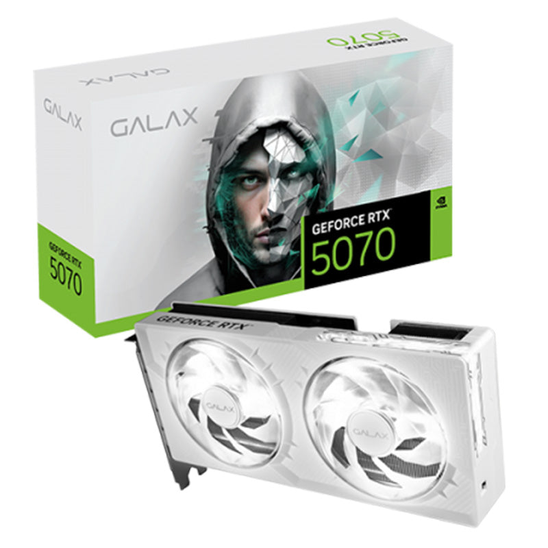 GALAX GEFORCE RTX5070 1-CLICK OC WHITE 12GB TWIN FAN GDDR7(3YRS) - 4895147158624