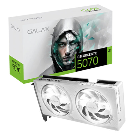 GALAX GEFORCE RTX5070 1-CLICK OC WHITE 12GB TWIN FAN GDDR7(3YRS) - 4895147158624