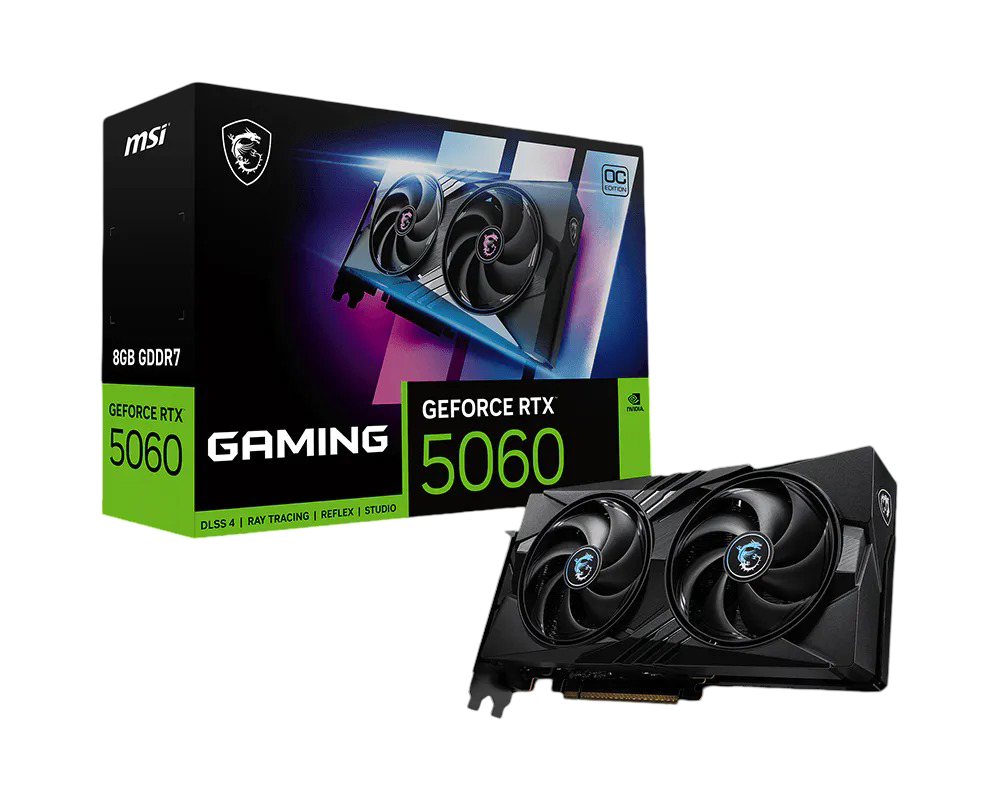 MSI GeForce RTX 5060 8G Gaming OC Graphic Card - 4711377342544