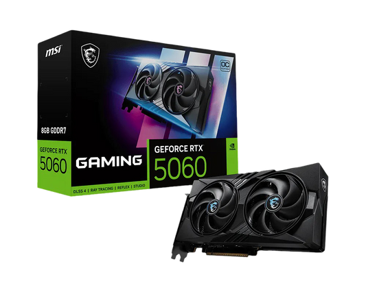 MSI GeForce RTX 5060 8G Gaming OC Graphic Card - 4711377342544