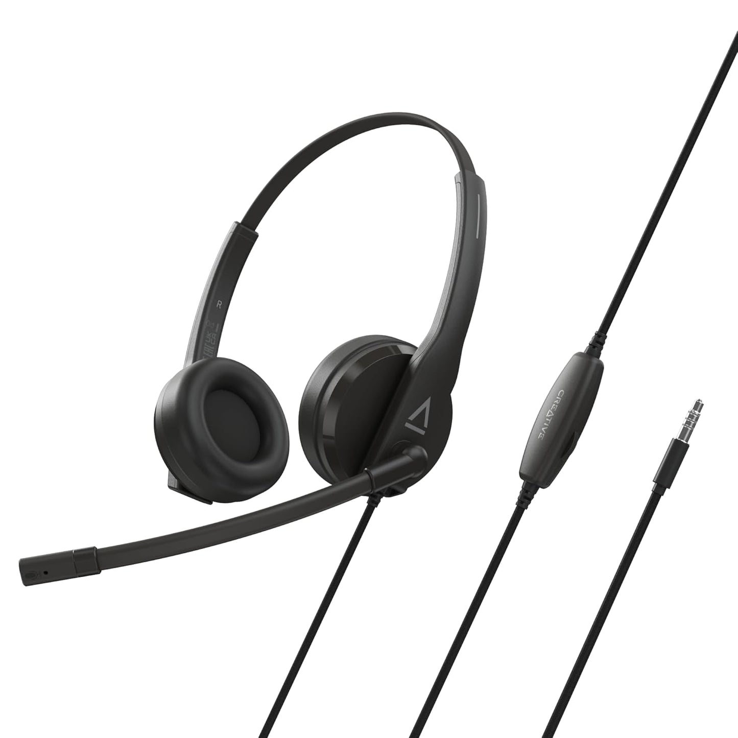Creative HS-230 Headset with USB and 3.5 mm AUX Connectivity With Noise-Cancelling mic - 5390660195709