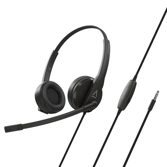 Creative HS-230 Headset with USB and 3.5 mm AUX Connectivity With Noise-Cancelling mic - 5390660195709