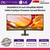 LG 34U640B-B 34-inch UltraWide WQHD 144Hz FreeSync Premium Curved Monitor - 34U640B-B