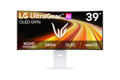 LG 39GX90SB-W 39 Inch UltraGear™ WQHD OLED Curved Smart Gaming Monitor powered by webOS - 39GX90SB-W