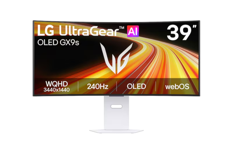 LG 39GX90SB-W 39 Inch UltraGear™ WQHD OLED Curved Smart Gaming Monitor powered by webOS - 39GX90SB-W