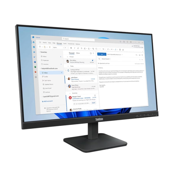 LENOVO 23.8" THINKVISION S24-4e 100Hz FHD IPS 4MS 99%sRGB VESA HDMI VGA-3Yr - 64B5KAR1MY