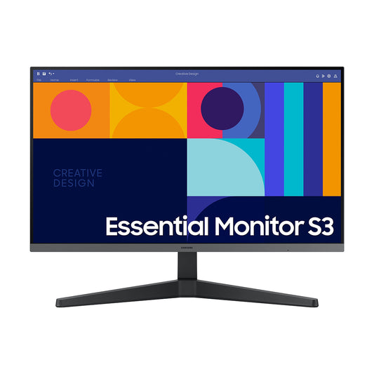 Samsung LS27C330GAEXXS 27" S3 Essential Monitor with 100Hz, IPS Full HD, FreeSync, DP, HDMI - LS27C330GAEXXS