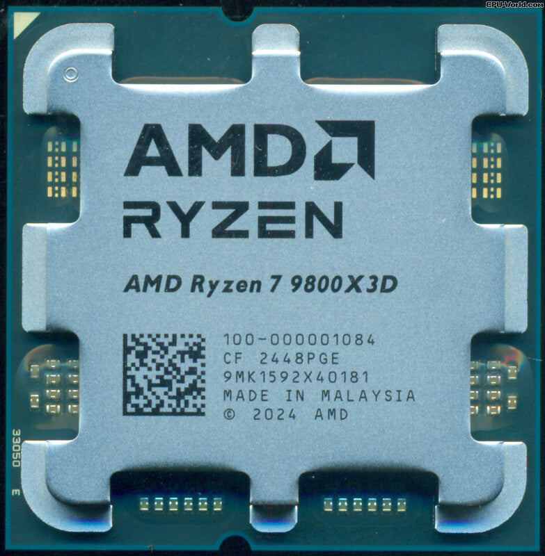 AMD RYZEN 7 9800X3D 4.7GHz 8C/16T 104MB CACHE TRAY PROCESSOR(4YRS) - 100-000001084