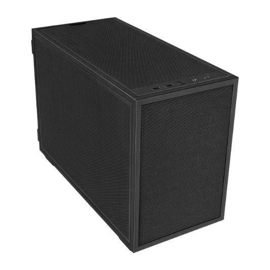 Lian Li B4X B4W Mesh M-ATX Airflow Mini Tower Case Black - LIANLIB4BLK