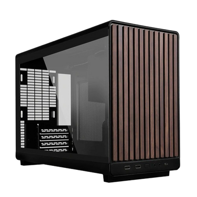 Lian Li DAN A3-Matx Wood Black Panel Mini-Tower Computer Case - LIANLIDANA3WDBLK
