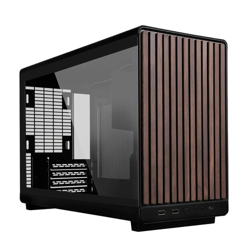 Lian Li DAN A3-Matx Wood Black Panel Mini-Tower Computer Case - LIANLIDANA3WDBLK