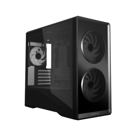 Lian Li Vector V150 INF Micro ATX RGB Tempered Glass PC Case Black - LIANLIV150INFBLK