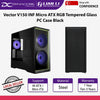 Lian Li Vector V150 INF Micro ATX RGB Tempered Glass PC Case Black - LIANLIV150INFBLK