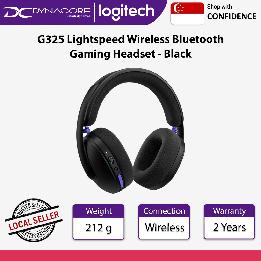 Logitech G325 Lightspeed Wireless Bluetooth Gaming Headset Black - 97855202659