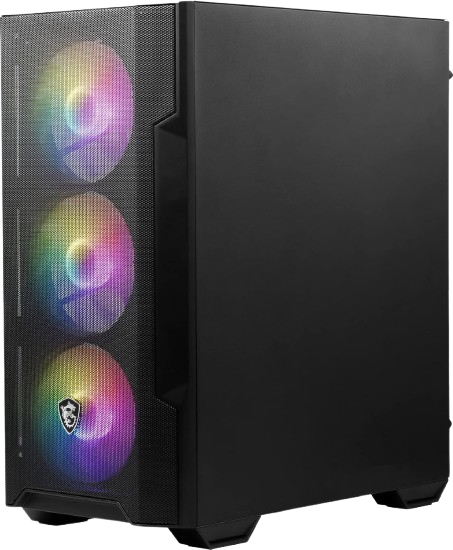 MSI MAG FORGE M100R MATX RGB GAMING CASE - BLACK-MSIMAGFORGEM100R