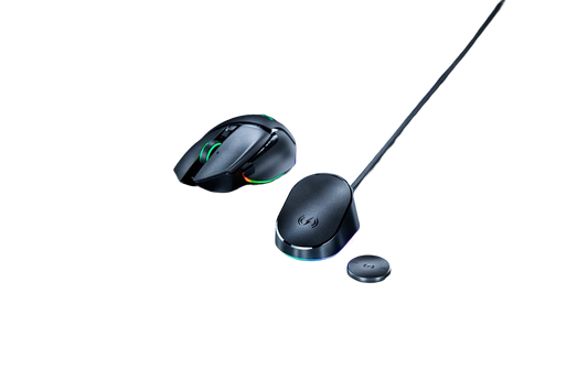 Razer Mouse Dock Pro with Wireless Charging Puck Bundle Chroma RGB Lighting - 8887910063163