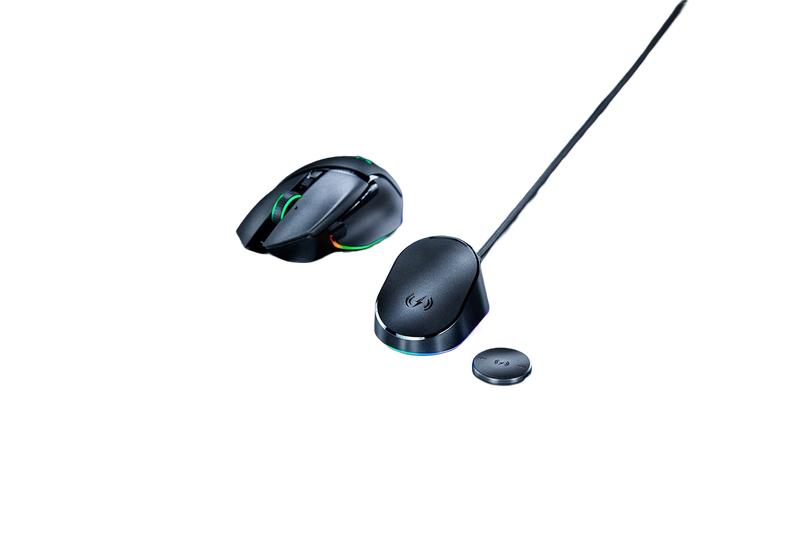 Razer Mouse Dock Pro with Wireless Charging Puck Bundle Chroma RGB Lighting - 8887910063163