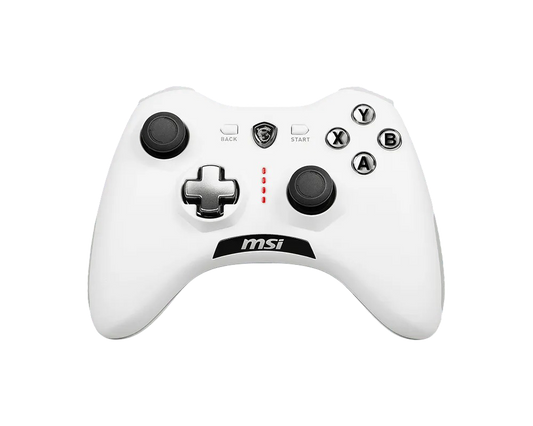MSI Force GC20 V2 Gaming Wired Dual Vibration Gaming Controller for PC and Android - WHITE - MSIFORCEGC20V2WHITE