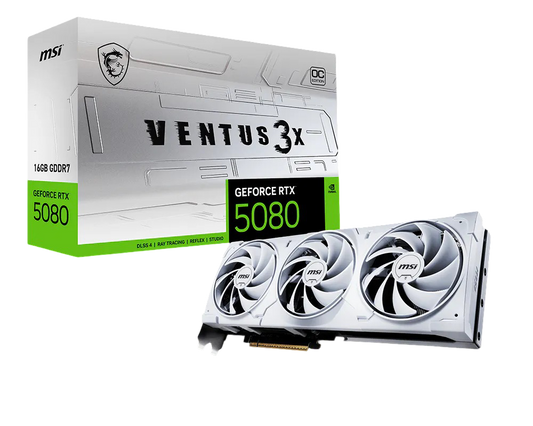 MSI GeForce RTX™ 5080 16G VENTUS 3X OC WHITE - 4711377292542