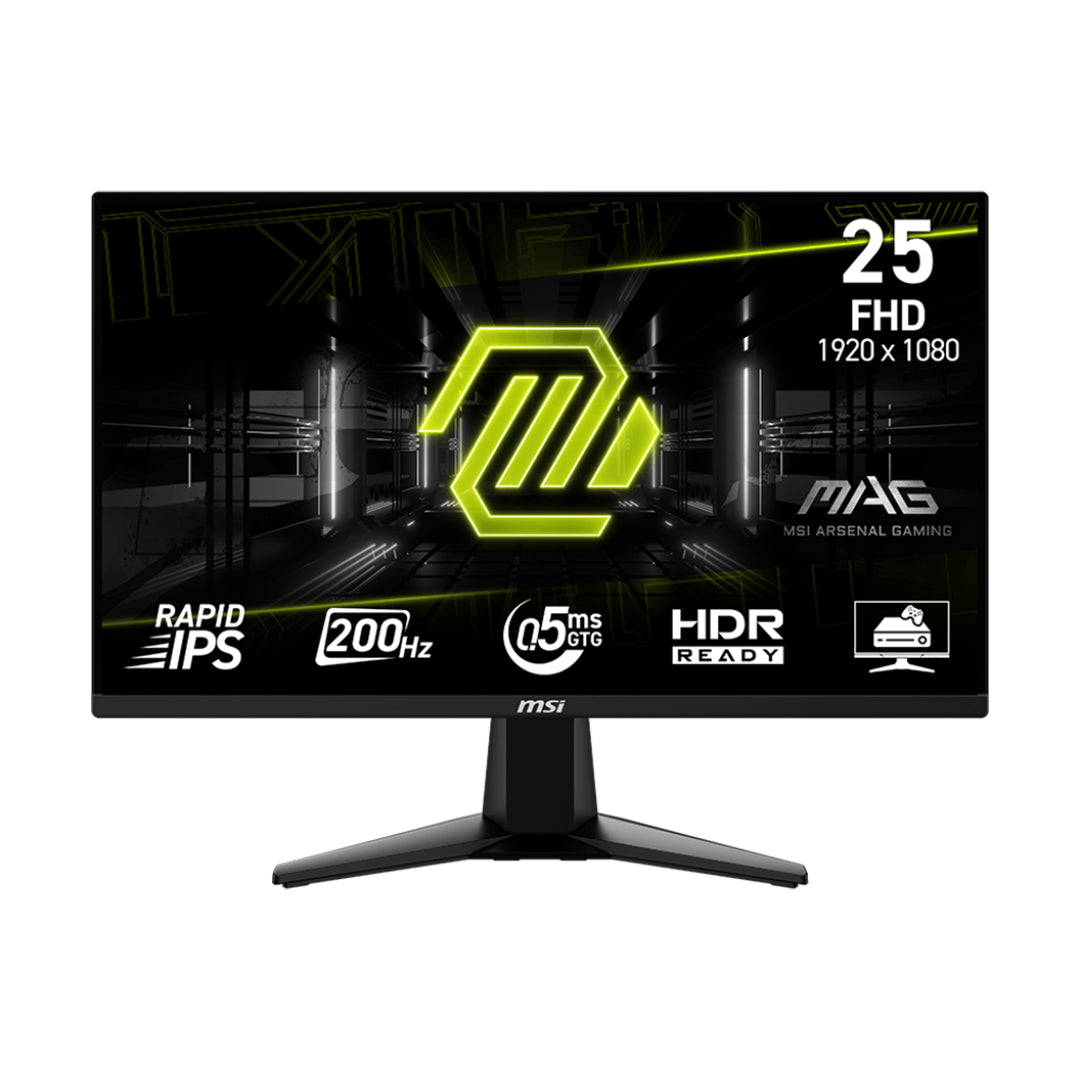 MSI MAG 24.5"255F E20 1080P FHD 200Hz RAPID IPS HDR GAMING MONITOR - MSIMAG255F