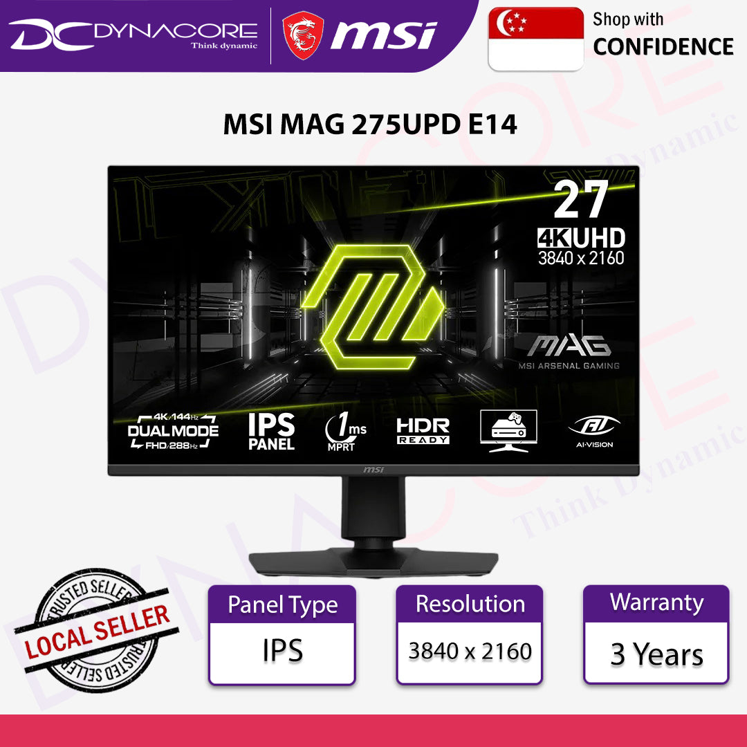 MSI MAG 275UPD E14 gaming monitor 144Hz,1ms-MSIMAG275UPDE14
