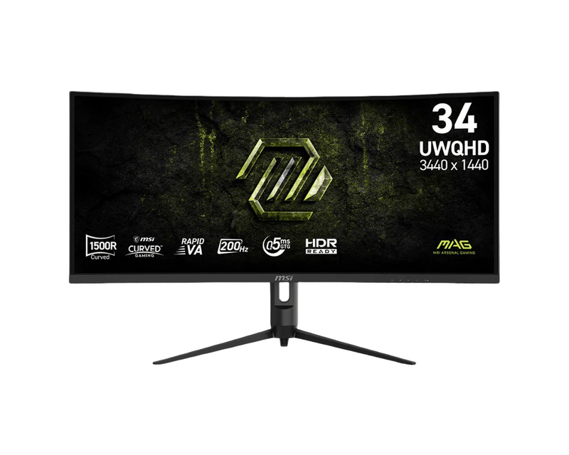 MSI MAG 342CQRF E20 34 Inch UWQHD VA 200Hz 0.5ms Curved Gaming Monitor - MSI342CQRF