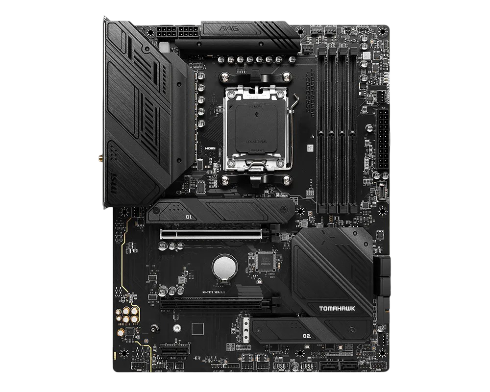 MSI MAG B650 TOMAHAWK WIFI AM5 ATX MOTHERBOARD - D5 - MSIMAGB650TOMAHAWKWIFI