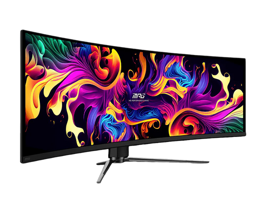 MSI MPG 491CQPX QD-OLED 49-inch QD-OLED 5120 x 1440 (DQHD) Computer Monitor 240Hz, Height Adjustable, Speaker, 0.03ms - MSIMPG491CQPXQDOLED