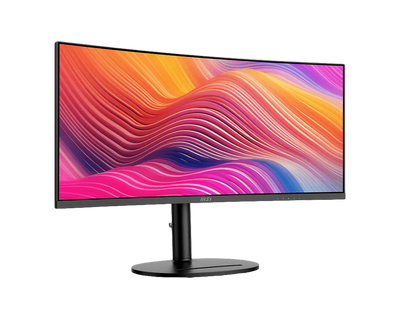 MSI Modern MD342CQP 34'' UWQHD Curved 1500R PC Monitor VA Panel, Eye Comfort, Built-in Speakers, 3-Axis Adjustable - MSIMD342CQP