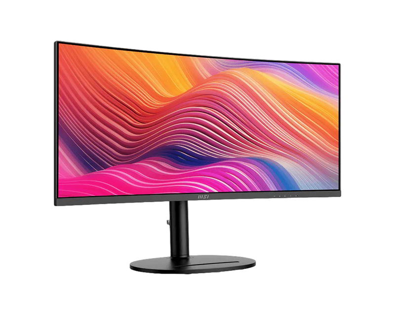 MSI Modern MD342CQP 34'' UWQHD Curved 1500R PC Monitor VA Panel, Eye Comfort, Built-in Speakers, 3-Axis Adjustable - MSIMD342CQP