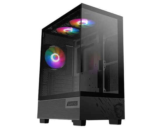 MSI PAG PANO M110A mATX ARGB Gaming Case - Black-MSIPAGPANOM110A