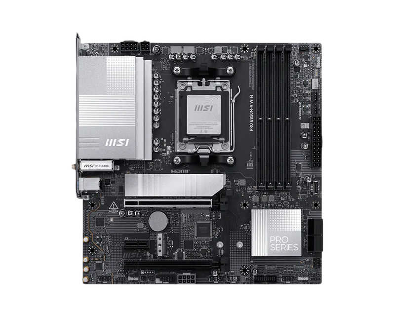 MSI PRO B850M A WIFI AM5 m-ATX MOTHERBOARD - D5 - MSIPROB850MAWIFI