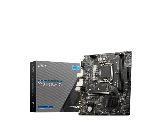MSI PRO H610M-G WIFI m-ATX MOTHERBOARD - D5-MSIPROH610M-GWifiDDR5