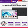 MSI Pro MP165 E6 LED 15.6 inch  Portable Monitor, 1920 x 1080 Full HD, 60 Hz, HDMI, Integrated Speakers - MSIPROMP165E6