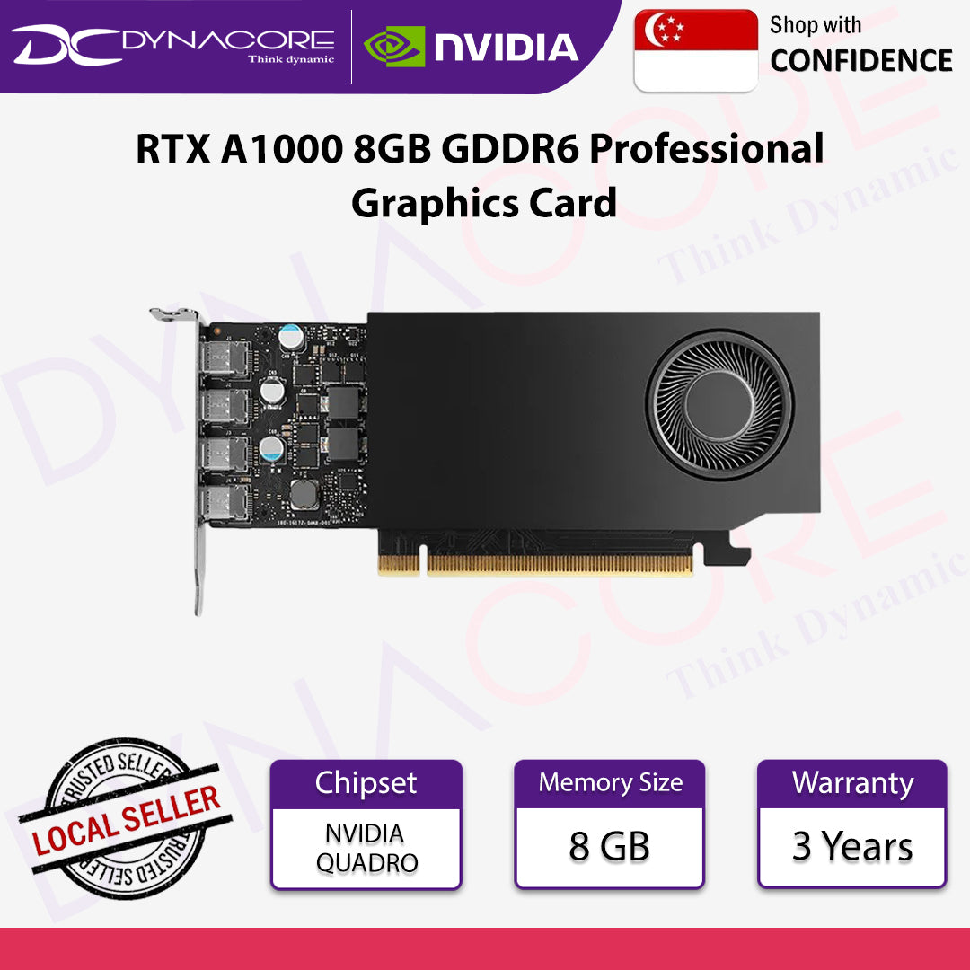 NVIDIA RTX A1000 8GB GDDR6 Professional Graphics Card - 810152850091