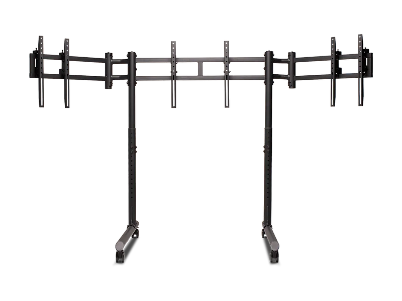 Next Level Racing NLR-R011 Round Tube Freestanding Triple Monitor Stand - 850041503967