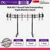 Next Level Racing NLR-R011 Round Tube Freestanding Triple Monitor Stand - 850041503967